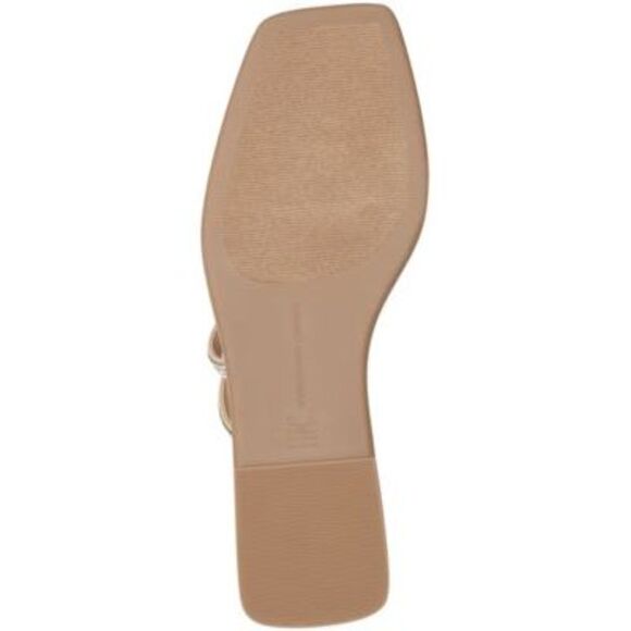 INC Womens Beige Rhinestone Detail Piera Square Toe Slip On Slide Sandals 6 M - Picture 4 of 4